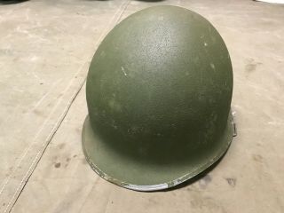 85k Wwii Us M1 Helmet - Front Seam,  Swivel Bail