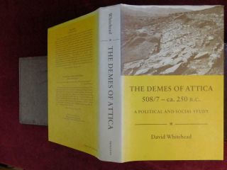 The Demes Of Attica By Whitehead/ancient Athens,  Greece/rare 1986,  $200,