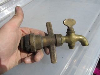 Vintage Brass Tap Industrial Factory U.  B.  E Hygienic H.  P Gas Spile Antique Old