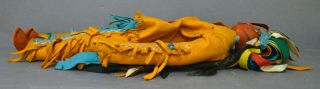 VERY INTERESTING RARE 1920’S LENCI INDIAN CHIEF NATIVE AMERICAN DOLL CLOTH RAG 4