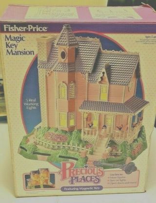 Vintage 1988 Fisher - Price Precious Places " Magic Key Mansion " 5166