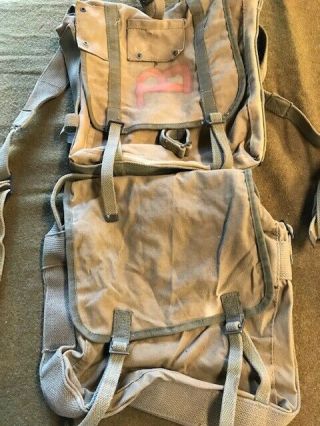 Ww2 Usmc Field Pack/haversack Set And Salty - Vet Named/unit Marked