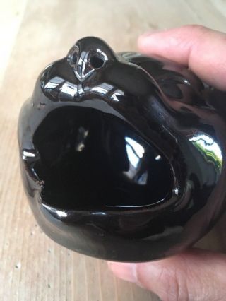 Black Panther Rare Cat Gift Ceramic Ashtray Incense VTG Mid Century 50s 60s 7