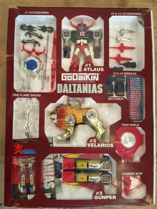 BANDAI GODAIKIN DALTANIAS vintage diecast robot 2