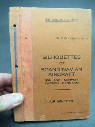 1940 British Air Ministry Publication Silhouettes Scandinavian Aircraft