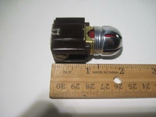 Nos Vintage P&s Despard Line Bakelite Pilot Light - Complete