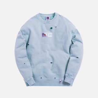Kith X Russell Athletic Vintage Crewneck - Chambray Blue - Large -