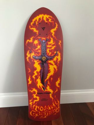 Nos Tommy Guerrero Flaming Dagger Powell Peralta Skateboard Full Size 1986