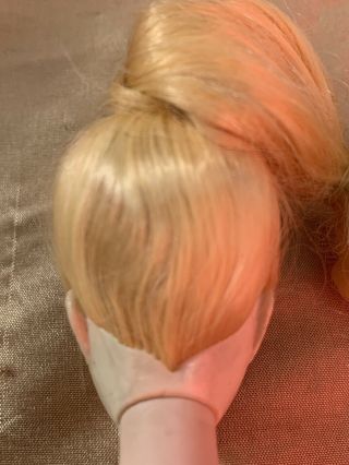 Vintage Barbie RARE 3 Blonde Ponytail Barbie All Makeup with Blush 5
