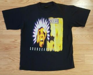 Vintage Soundgarden / Nin Concert Shirt 1994 Alternative Rock Size Xl