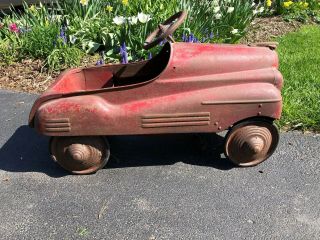 Old Antique Pedal Car 1948 Pontiac Buick Chrysler Lincoln Unrestored