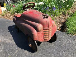 OLD ANTIQUE PEDAL CAR 1948 PONTIAC BUICK CHRYSLER LINCOLN UNRESTORED 2