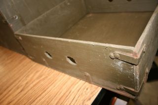 Vintage US Military/US Army Wooden Foot Locker With Tray - Hardware 7