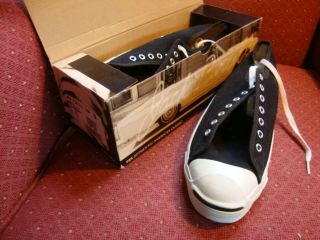 Vintage Converse Jack Purcell Shoes Usa Mens 10.  5 Black