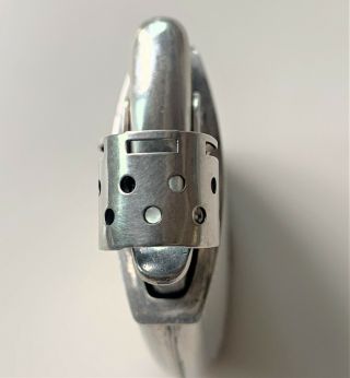 Vintage Sterling Silver Evans Spitfire Pocket Lighter Rare Removeable Wind Guard 6