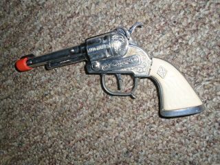 Vintage Hubley Diecast Metal Sheriff Cap Gun Cowboy Toy Collectible