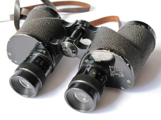 Vintage Ww Ii U.  S.  Army Binoculars Bausch & Lomb 6x30 World War Ii Military Rlb