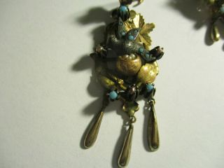 Pin Pendant And Earrings Set.  From The Georgian Era.