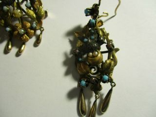 Pin Pendant and Earrings Set.  From the Georgian Era. 3