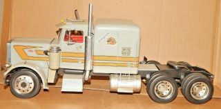 Rare 1980 Build 1/16? Scale Peterbilt Tractor Truck Mongoose Plastic Model Car