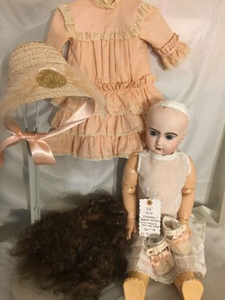 25” Tete Jumeau Fully Marked Antique French Bisque Doll - Stand 6