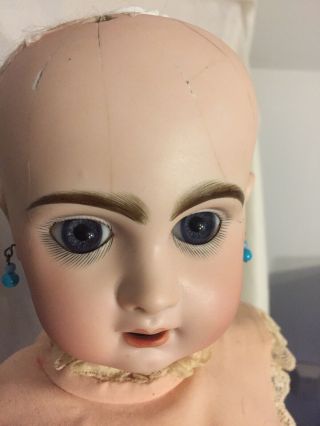 25” Tete Jumeau Fully Marked Antique French Bisque Doll - Stand 7