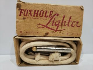 Wwii Us Army Imco Foxhole Lighter / Wicks / Instructions & Box