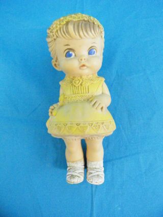Vintage 1958 Edward Mobley Rubber Squeaking Doll Arrow Rubber Plastic