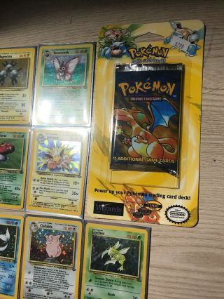 Pokemon Base Set Blister Pack Very Rare Vintage Comes With Rare Foils 2