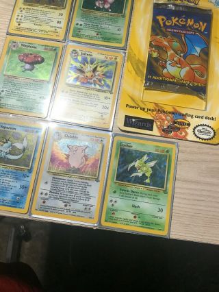 Pokemon Base Set Blister Pack Very Rare Vintage Comes With Rare Foils 3