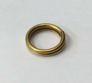 Antique 18ct Yellow Gold  Split Ring 3g