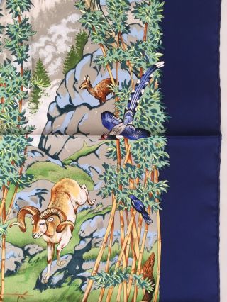 HERMES VINTAGE 90CM SILK SCARF Sichuan By Robert Dallet GRAIL COLORWAY 7