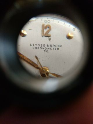 Vintage Mens Ulysse Nardin 14K Solid Gold Mechanical Watch Adjusted Chronometer 5