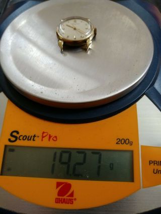 Vintage Mens Ulysse Nardin 14K Solid Gold Mechanical Watch Adjusted Chronometer 8