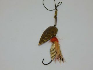 Very Rare Early John B McHARG Spinning Coachman Metal Fishing Lure 4