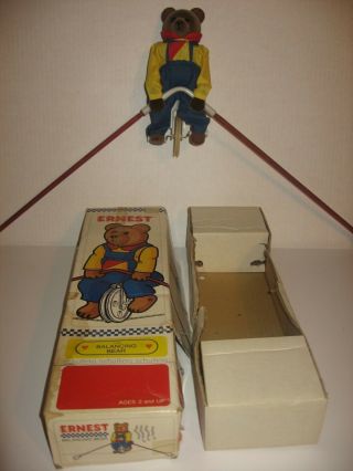 Vintage 1986 Ernest The Balancing Bear Toy By Schylling