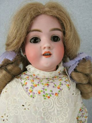 22 " Old Antique Bisque Head Composition German Walkure Doll