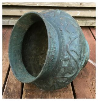 Antique Middle Eastern Brass/Copper Jardinière/Planter/Pot. 8