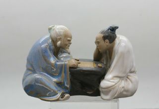 Vintage Chinese Handmade Hand Painted Ceramic Sculpture
