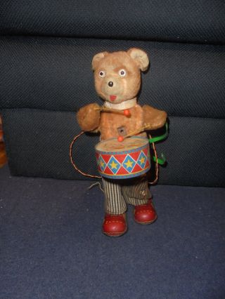 Cragstan Alps 1950 Barney Bear The Drummer Toy - Not (k - 5)