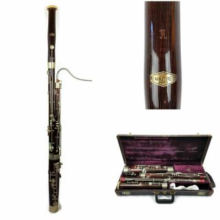 Vintage Maitre Bassoon With Hard Case Made In Paris France Serial 19240