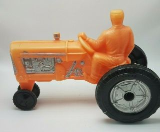 VINTAGE EMPIRE TOY FARM TRACTOR BLOW MOLD PLASTIC - LARGE 15 