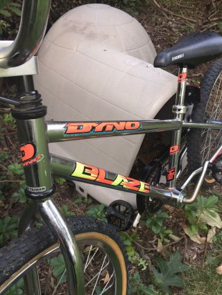 Gt Dyno Blaze Vintage 1997 Bmx Bike All Chrome Classic