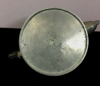 ANTIQUE EARLY 19TH C AMERICAN PEWTER TEA POT 5
