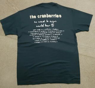 Vintage The Cranberries No Need To Argue 1995 Tour T - Shirt XLarge Deadstock 4