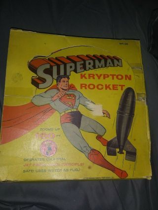 1954 Vintage Superman Krypton Rocket Rare