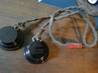 Western Electric Headset Speakers With Plug,  Vintage Ww11 Headset - " Anb - H - 1 "