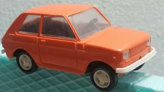 Vintage Fiat 126p Toy Poland Estetyka Rare Color Hard Plastic Metal 1/43 Polish