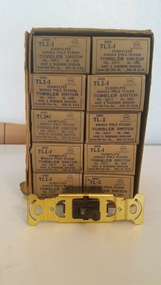 Vintage Single Pole Tumbleer Switch Tl - 1 - 1