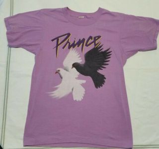 1984 Prince And The Revolution World Tour Vintage Med Shirt 80s 1980s Doves Rare